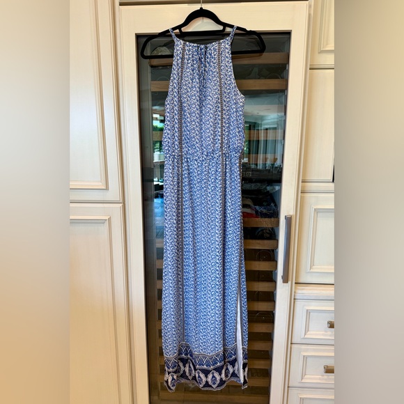 Joie Blue and White Maxi Dress - Picture 1 of 3